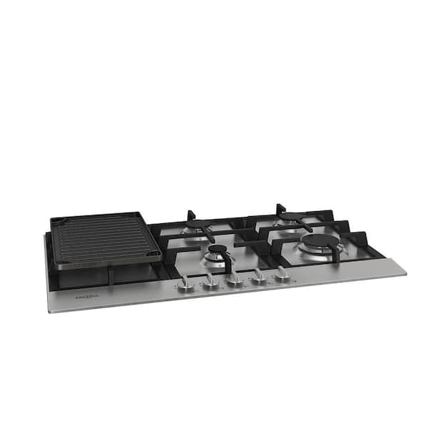 30 Stainless Steel Gas Cooktop with Griddle