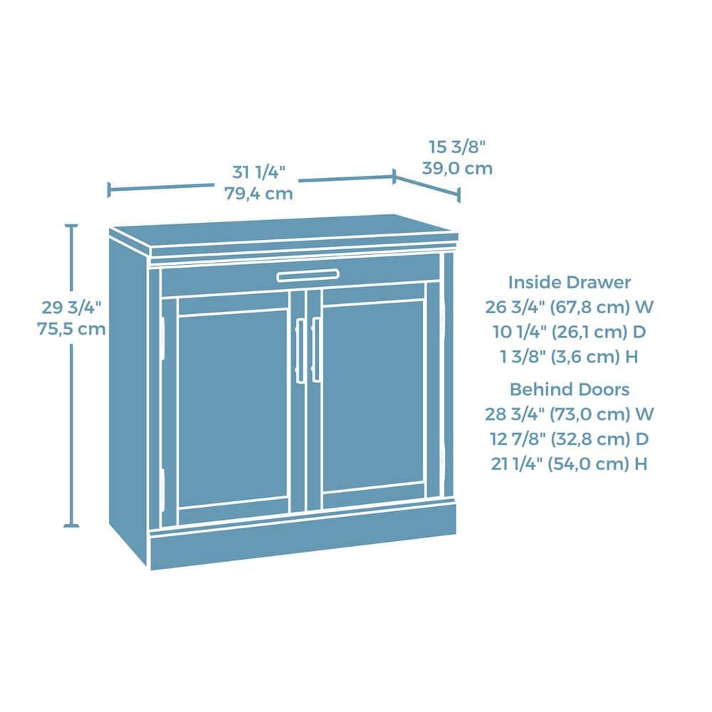 Prime Oak 2-Door Office Storage Cabinet with Adjustable Shelf