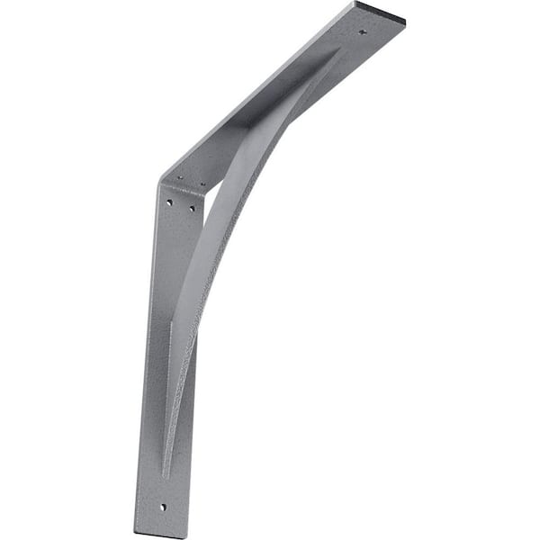 Ekena Millwork 2 in. x 14 in. x 14 in. Steel Hammered Light Blue Legacy Bracket