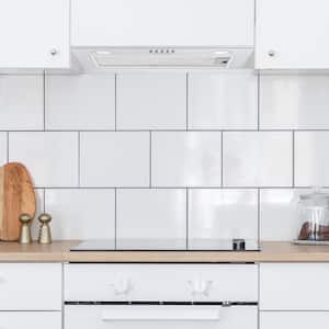 20 in. 280 CFM Ducted Insert Range Hood with LED Lights in Stainless Steel