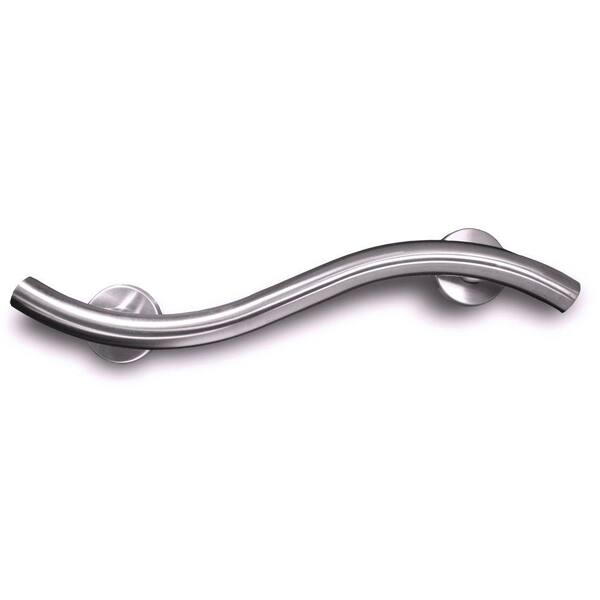 E-Z Grab Majestic Curve Style Concealed Screw 20 in. x 1-1/4 in. Grab Bar in Satin Chrome