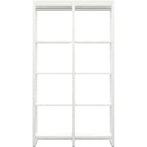 46.5 in. W White Adjustable Tower Wood Closet System with 10 Shelves