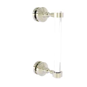 Pacific Grove 8 in. Single Side Shower Door Pull in Polished Nickel