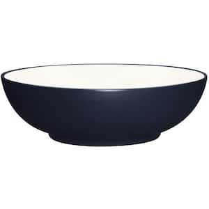 Colorwave Navy 9.5 in., 64 fl. oz. (Blue) Stoneware Round Vegetable Bowl