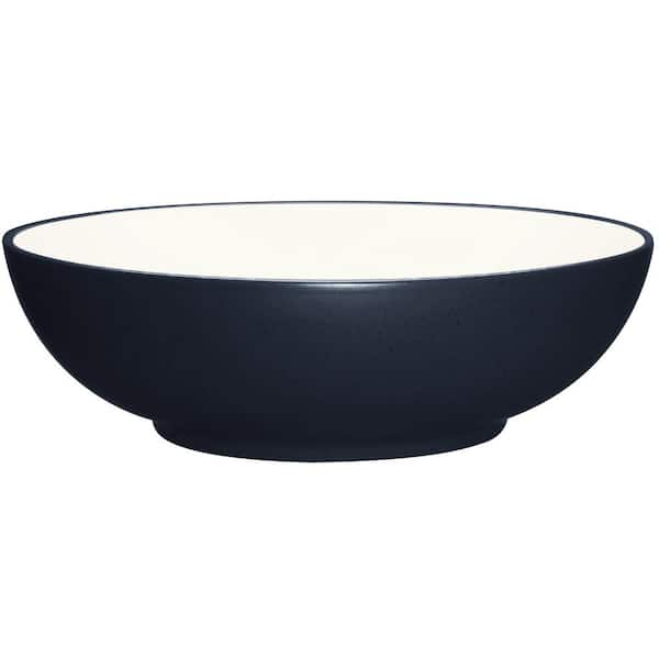 Colorwave Navy 9.5 in., 64 fl. oz. (Blue) Stoneware Round Vegetable Bowl