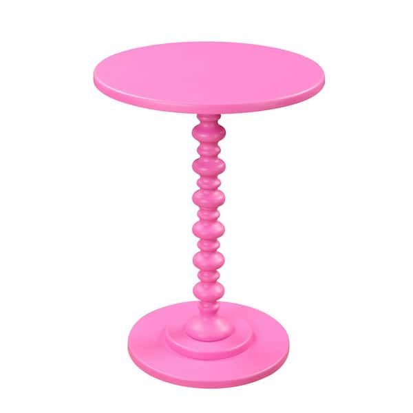 Convenience Concepts Palm Beach Pink Spindle End Table