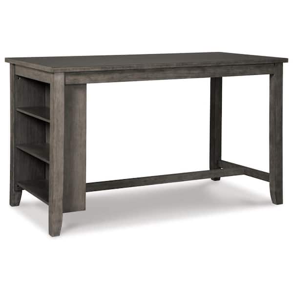 Signature DESIGN BY ASHLEY Caitbrook Casual Gray Wood 30 in. 4 Legs Dining Table Seats 4