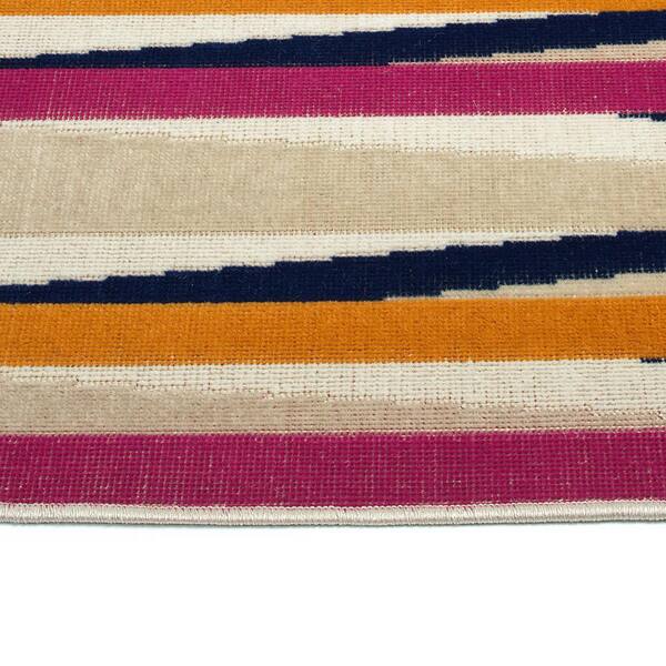 Legata Collection Pink 9' x 12' Rectangle Residential Indoor-Outdoor Area Rug