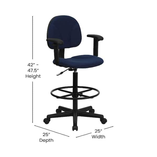 blue drafting chair