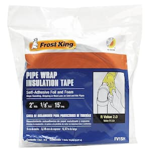 2 in. x 15 ft. Foam and Foil Pipe Wrap Insulation Tape