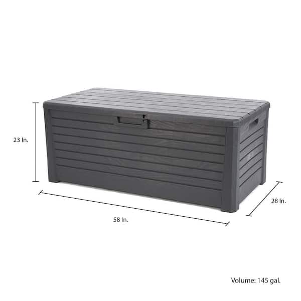 TOOMAX 58 in. x 28 in. 145 Gal. Anthracite Florida Deck