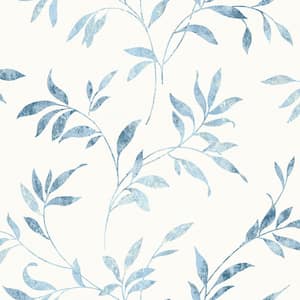 Sanibel Light Blue Trail Paper Strippable Roll (Covers 56.4 sq. ft.)