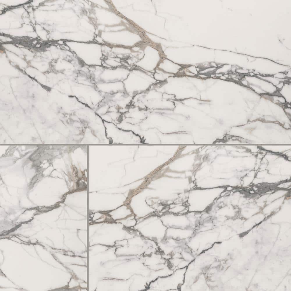 Take Home Sample - Carrara Marmi 6 in. x 6 in. Polished Porcelain Floor and Wall Tile price history on PriceWatchPro