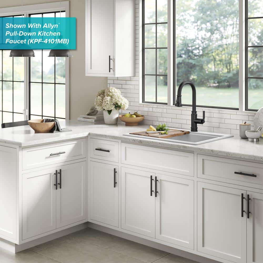 White Granite Composite Single Bowl Kitchen Sink with Accessories