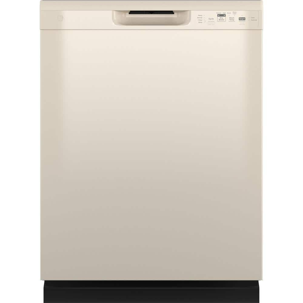 GE 24 in. Built-In Tall Tub Front Control Bisque Dishwasher with Sanitize,  Dry Boost, 55 dBA GDF535PGRCC - The Home Depot