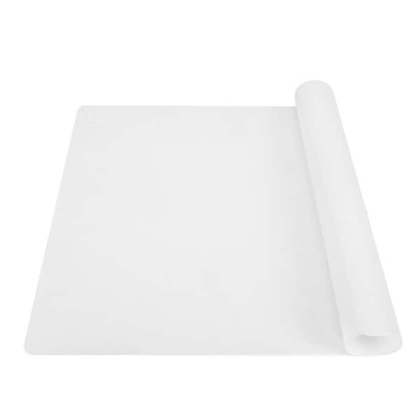 23.4 in. x 15.6 in. Silicone Counter Mat for Protecting Kitchen Tables and Countertops, Pastry Baking, and Crafts, Clear