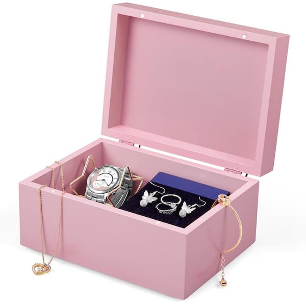 Purple 10.4 in. x 5 in. Plastic Decorative Box Set of 4 with Lid