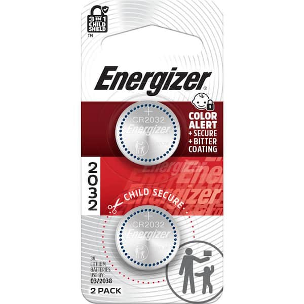 CR2032 Batteries (2-Pack), 3V Lithium Coin Batteries