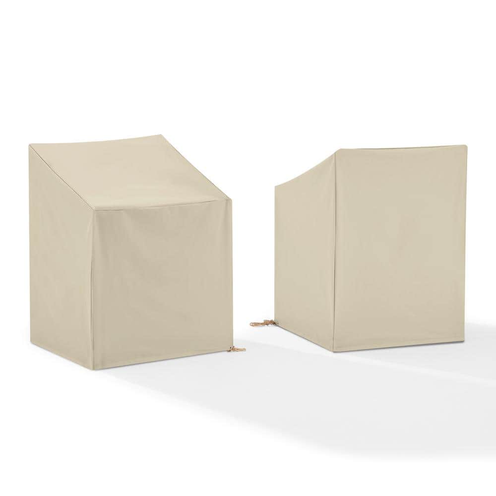 Tan Heavy Gauge Vinyl Outdoor Arm Chair Cover Set