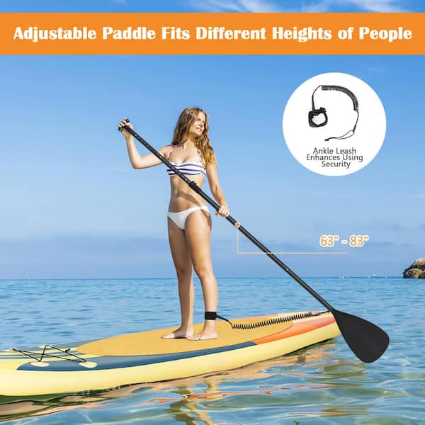 11FT Inflatable SUP Paddle Board Stand Up Surfing Surfboard Paddling Kayak Pump 