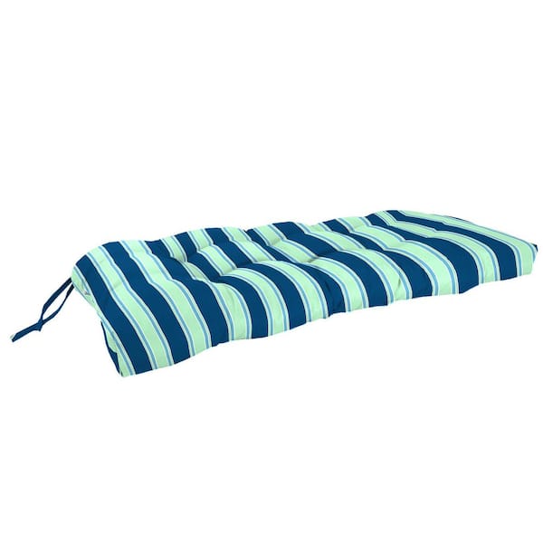 43 in. W x 19 in. D x 3 in. T Rectangular Outdoor Wicker Bench Cushion
