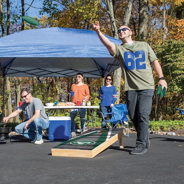 New York Jets 2' x 4' Triangle Cornhole Board Set