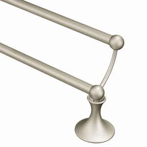 Lounge 24 in. Double Towel Bar in Brushed Nickel