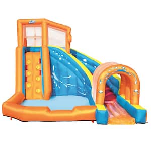 Hurricane Tunnel Blast Kids Inflatable Water Park with Slide