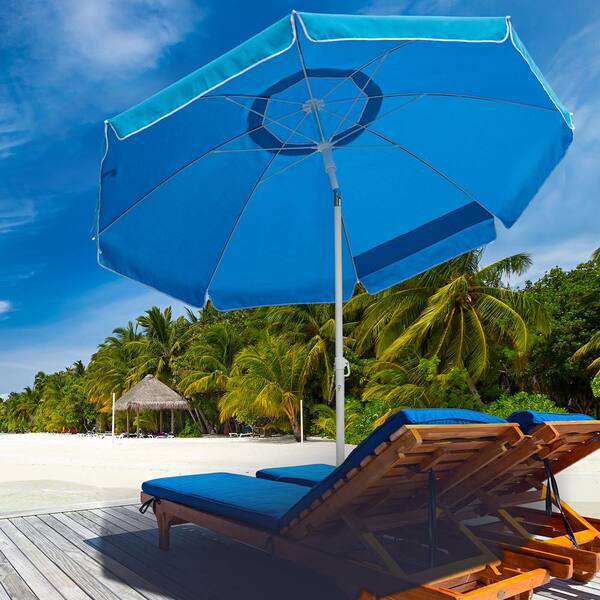 Portable Carrying Case Pole Beach Umbrella Large 6 Ft Sun Shade  Patio 