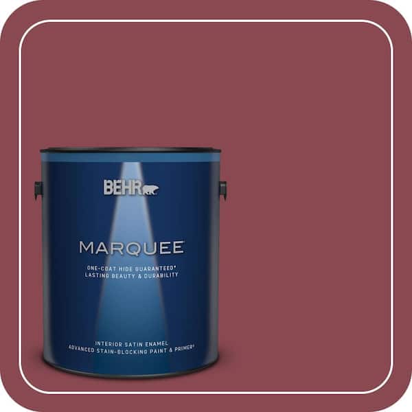 BEHR MARQUEE 1 gal. #ICC-83 Currant Jam Satin Enamel Interior Paint & Primer