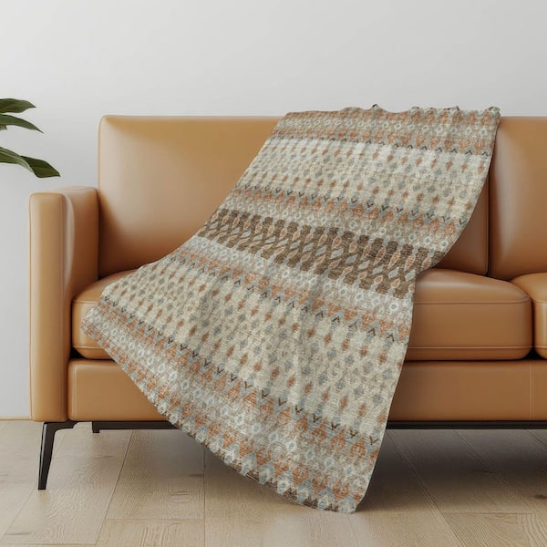 Premium Machine Washable ASB72 Canyon 50 in. x 70 in. Sherpa Throw Blanket