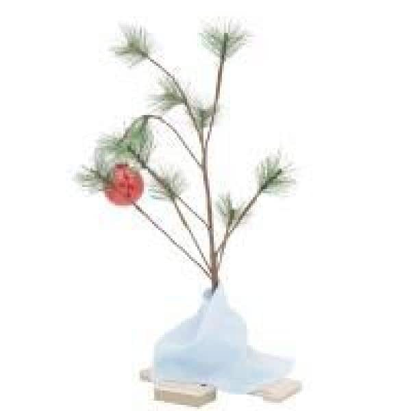 Peanuts 24 in. Charlie Brown Tree with Linus Blanket and Red