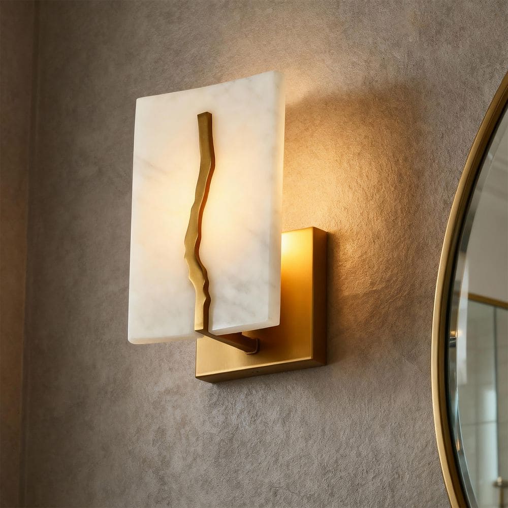 1-Light Plating Brass Wall Sconce with Resin Shade price history on PriceWatchPro