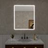 Hermitage Bath Musci 30 in. W x 36 in. H Rectangular Frameless LED Wall Bathroom Vanity Mirror ...