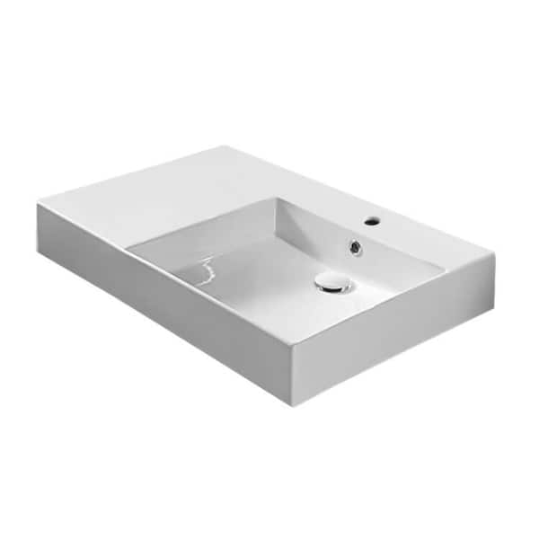 Nameeks Teorema 2.0 Plus Wall Mounted Bathroom Sink in White