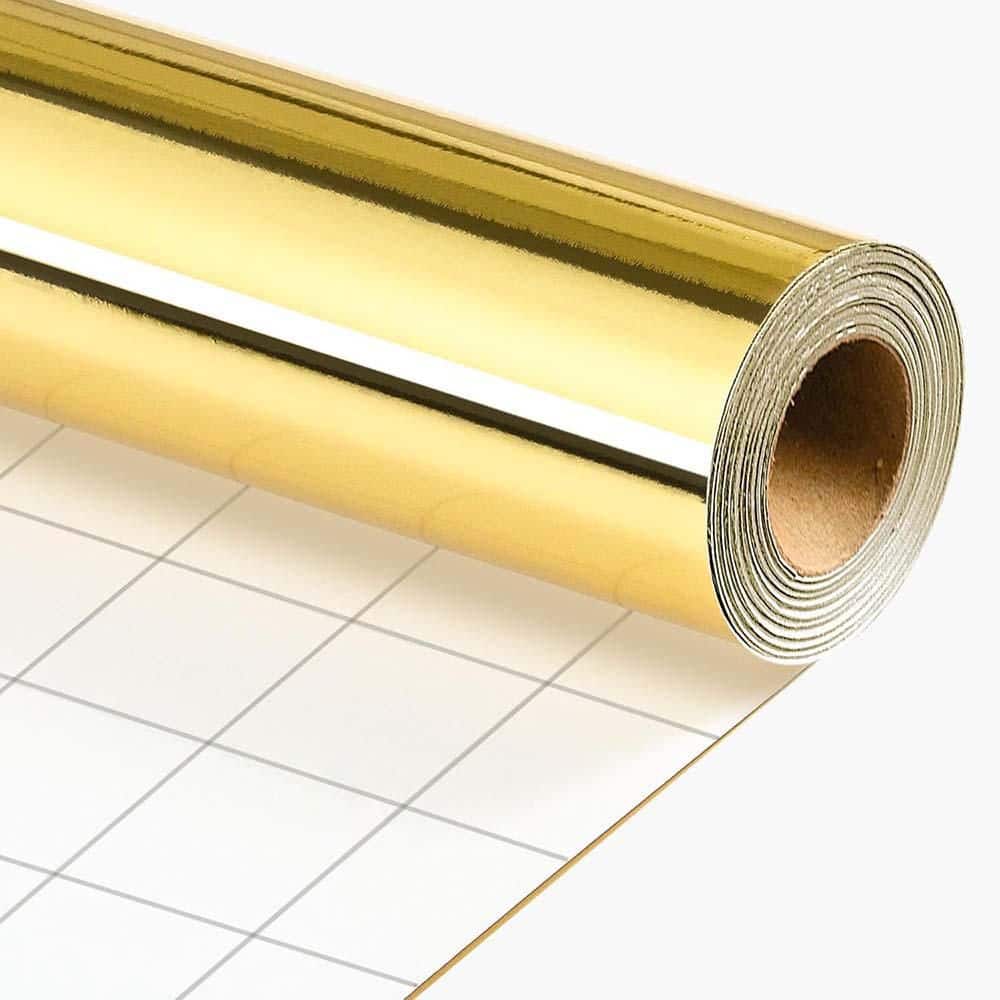 Metallic Gold Gift Wrapping Paper Roll 17 in. x 32.8 ft. 46.5 sq.ft. Solid Color w/ Grid Cutting Lines for All Occasions price history on PriceWatchPro