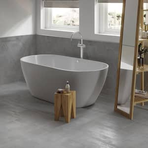 Sample - Ray Gray 6 in. x 6 in. Concrete Look Porcelain Floor and Wall Tile