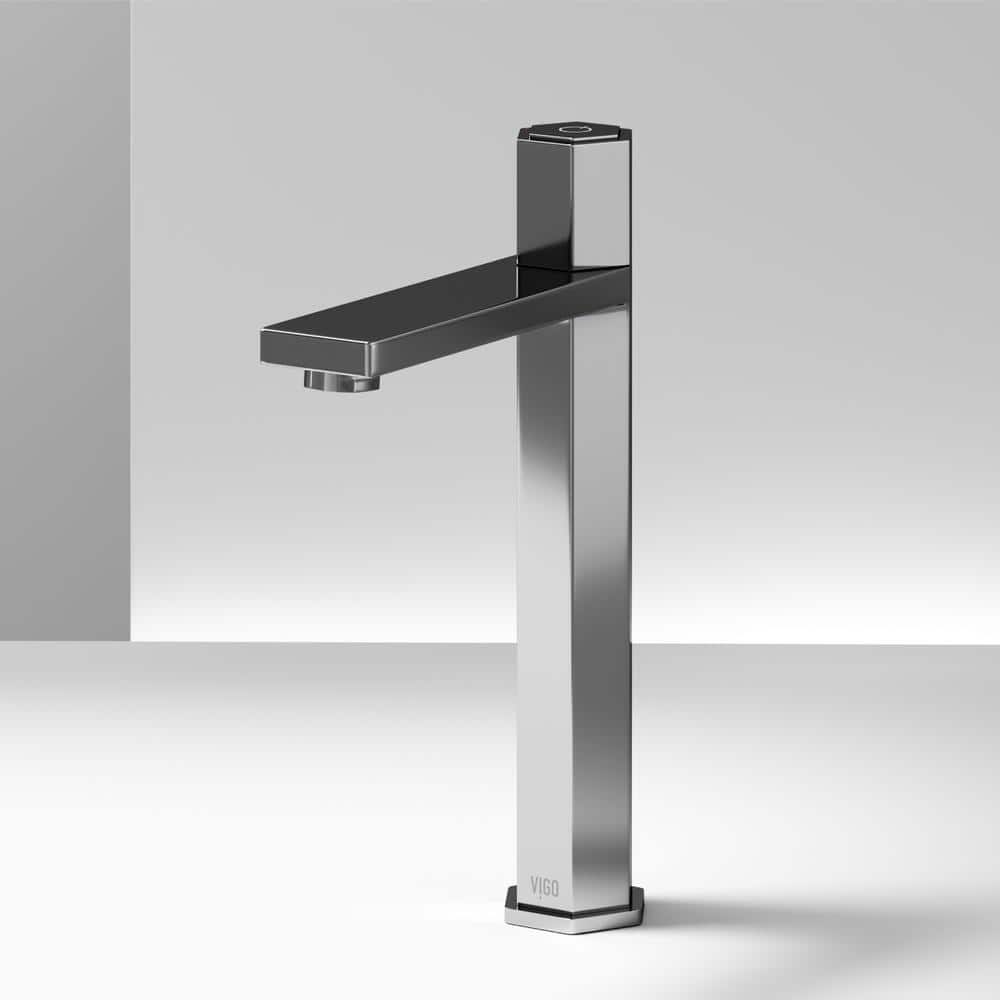 Nova Chrome Vessel Bathroom Faucet with Single-Handle Design