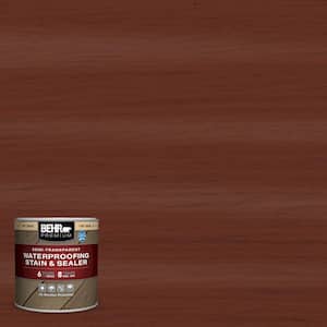 8 oz. #ST-118 Terra Cotta Semi-Transparent Waterproofing Exterior Wood Stain and Sealer Sample