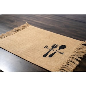Be Our Guest 100% Jute Placemat 12"x18" (Set of 4)