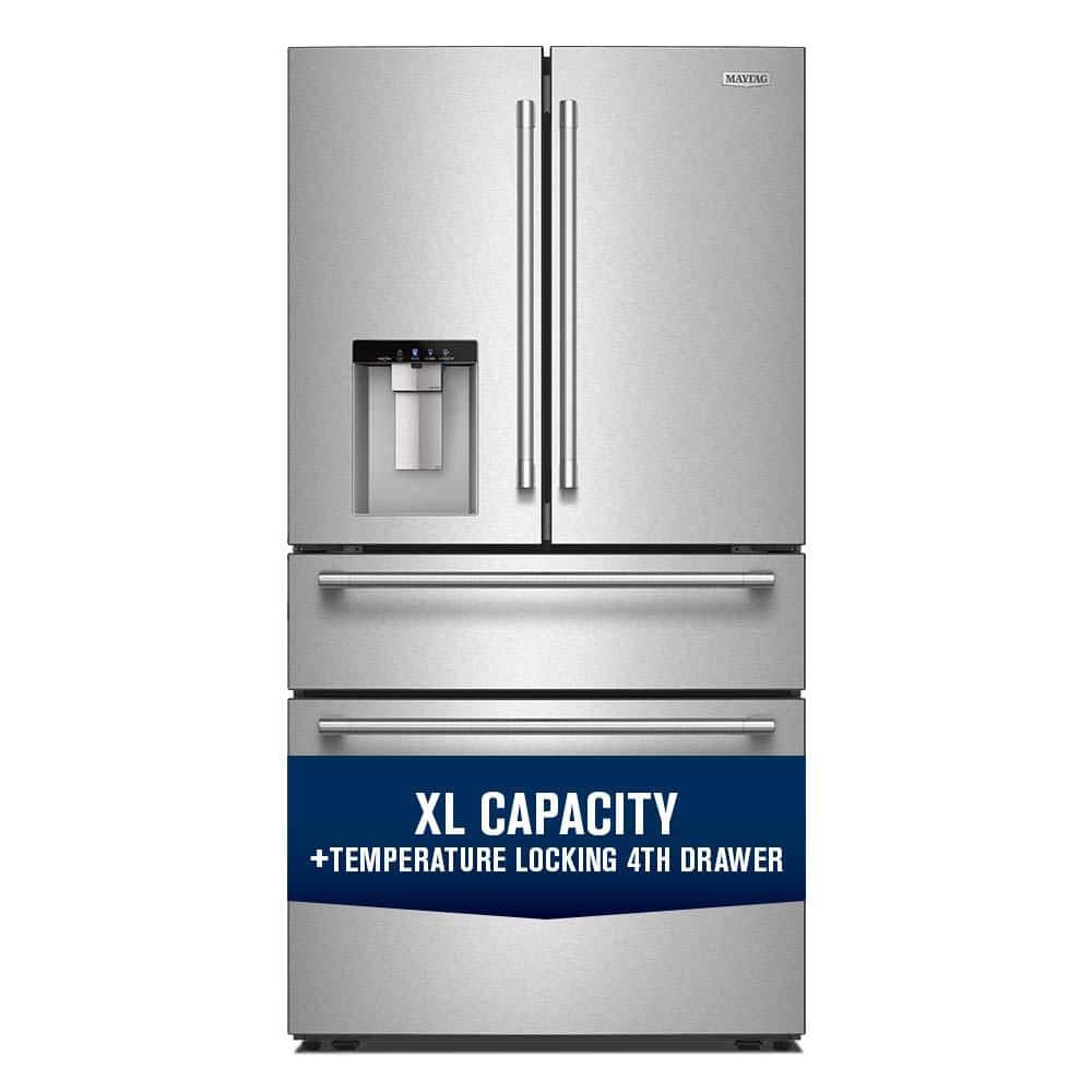 Maytag 36 in. 28.9 cu. ft. Freestanding French Door Refrigerator