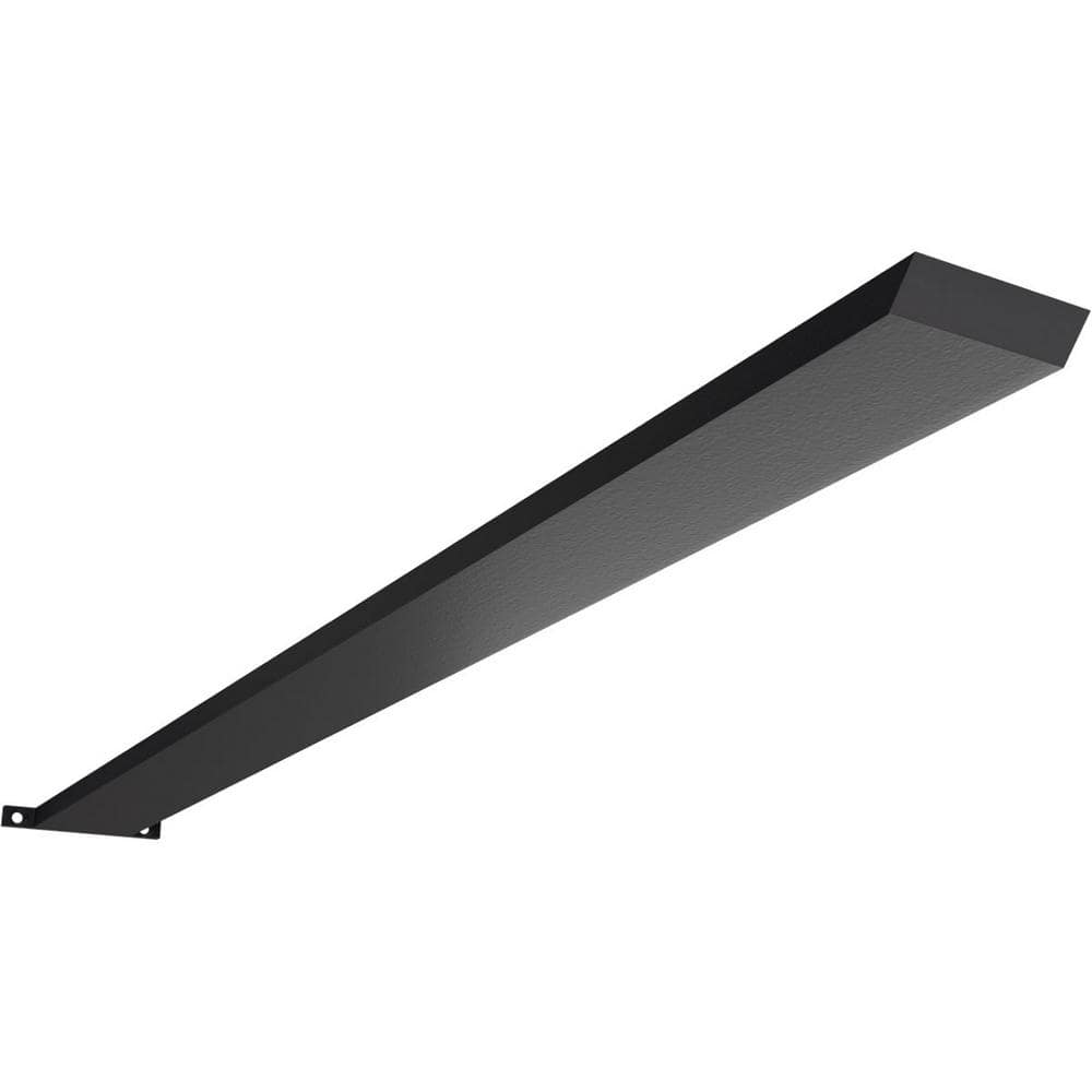 Ekena Millwork 2-1/2 in. x 32 in. Countertop Island Steel Powder Coated  Black Heavy-Duty Bracket with Flange BKTM02X32IBPBL - The Home Depot