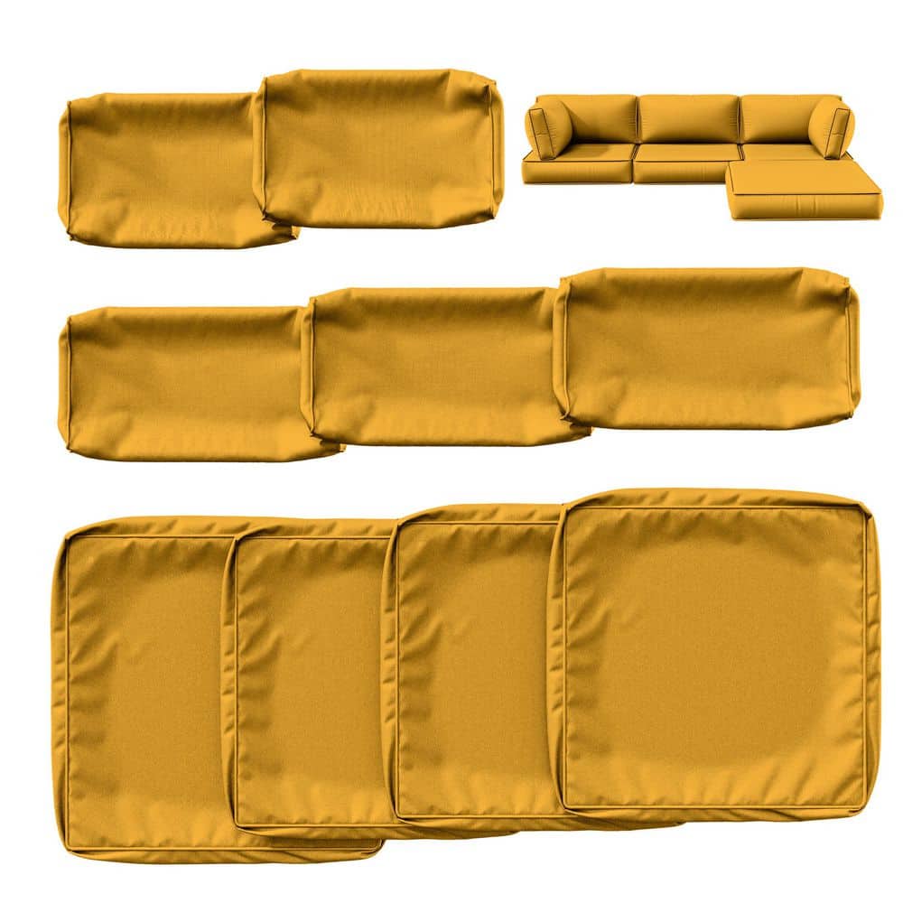 9-Piece 25.6 in. Outdoor Cushion Covers Yellow price history on PriceWatchPro