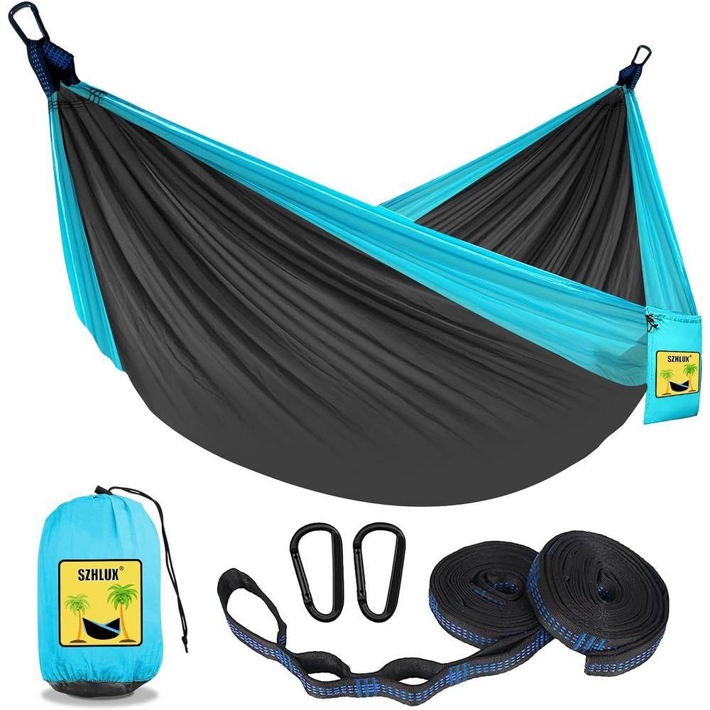 8.8 ft. Double and Single Medium Portable Hammock with Storage Bag, 2 10-ft. Talon Straps in Dark Gray and Sky Blue price history on PriceWatchPro