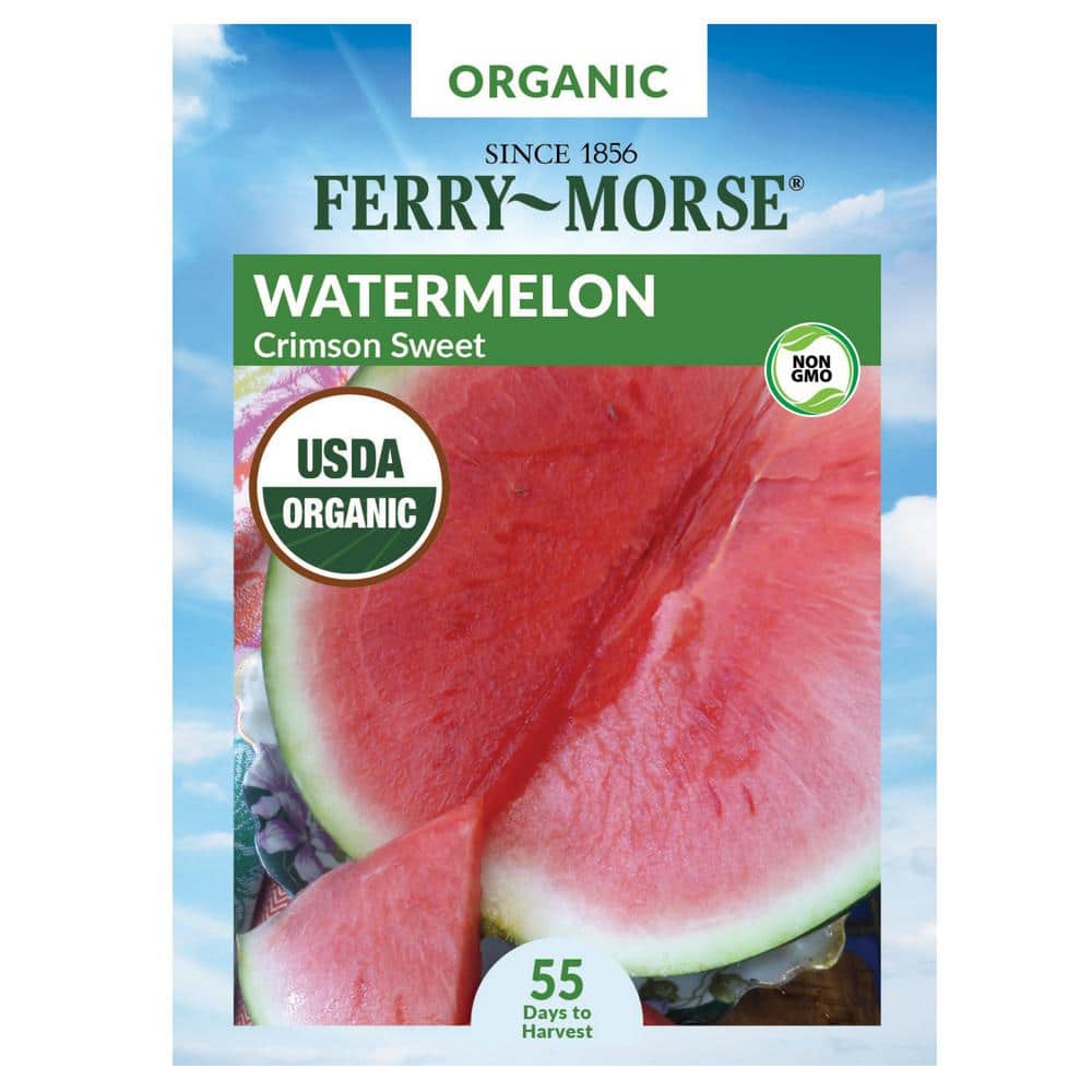 Ferry-Morse Organic Watermelon Crimson Sweet Fruit Seed 1510 - The