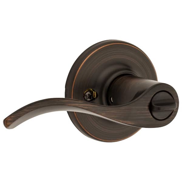 Kwikset Balboa Venetian Bronze Keyed Entry Door Handle featuring
