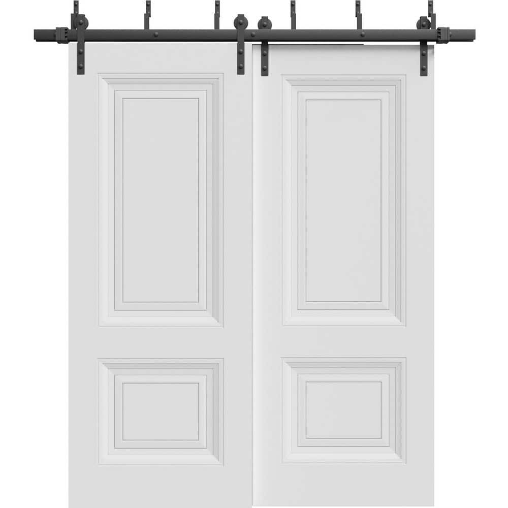 7422 72 in. x 84 in. Sold Core White Color Wood Sliding Barn Door with Hardware Kit price history on PriceWatchPro