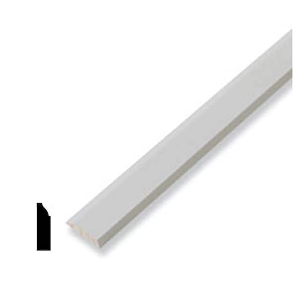 HOUSE OF FARA 7/16 in. D x 1-3/8 in. W x 86 in. L Primed MDF Stop Drip Cap Moulding