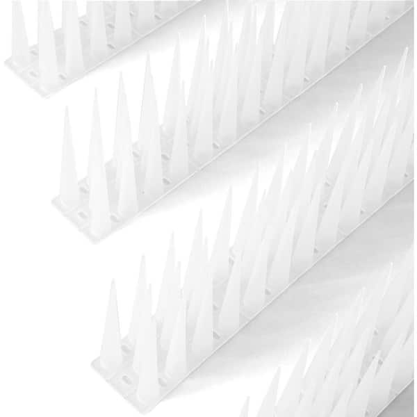 Phewnyzo 4 in. 8 ft. 2 in. Bird Spikes for Outdoor Use (3-Pack)