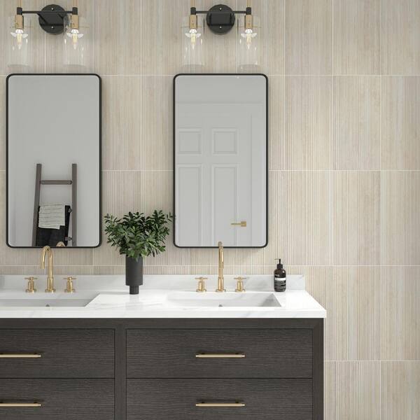Calligo Tusk 12 in. x 24 in. Glazed Ceramic Fluted Wall Tile (622.4 sq. ft./pallet)